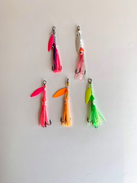 Kokanee and Trout Hoochie wire spinners series