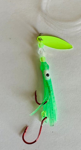 New micro squid spinners. 1.5 and 2 inch are available