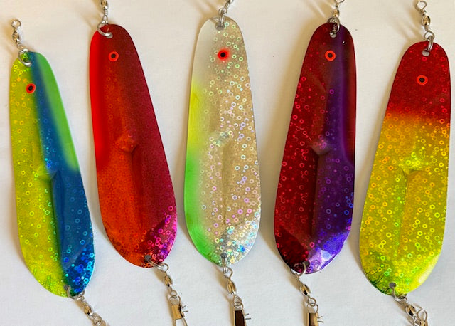 My new Bubble wrapped Cyclops flashers with colors that fish love